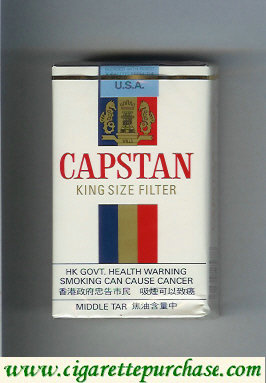 Capstan king size Filter cigarettes soft box